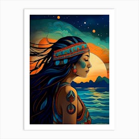 Native American Woman Art Print