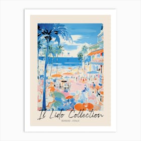 Rimini   Italy Il Lido Collection Beach Club Poster 3 Art Print