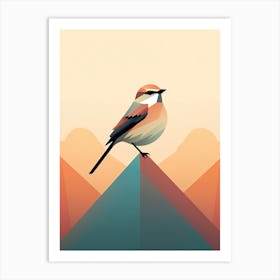 Bird On Top Of Mountain Art Print