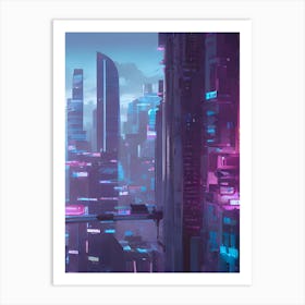 Futuristic Cityscape 2 Art Print