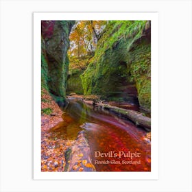 Devil's Pulpit, Finnich Glen, Scotland Art Print