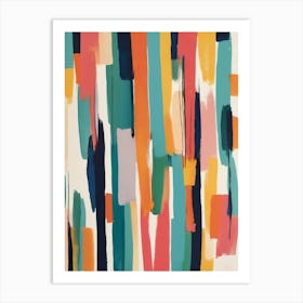 Abstract Painting Brush Strokes Art Print