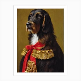 Briard Renaissance Portrait Oil Painting Art Print