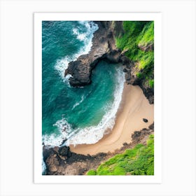 Aerial View Of A Beach 108 Art Print