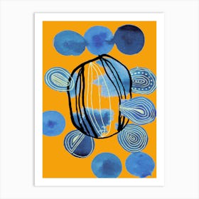 Blue Orange Art Print