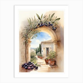 Puglia, Italy with olive trees 2 Art Print