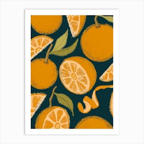 Orange Peel Art Print