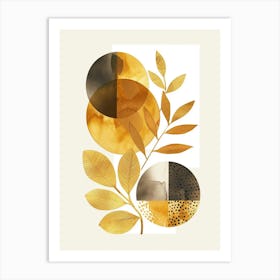 Golden Leaves 64 Art Print