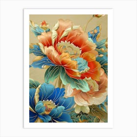 Chinese Flower Painting 34 Art Print