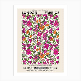 Poster Aster Amaze London Fabrics Floral Pattern 9 Art Print