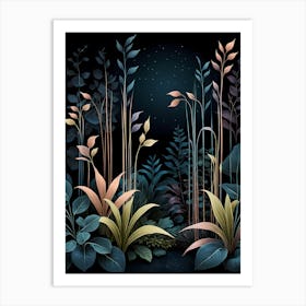 Night In The Forest 4 Art Print