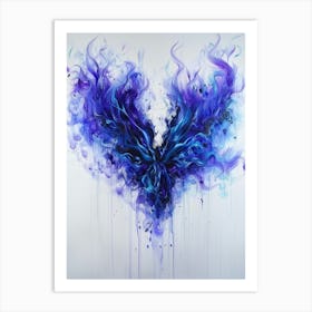 Blue Phoenix Art Print