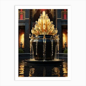 Fountain Of Gold Art Print