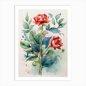 Red Roses 3 Art Print