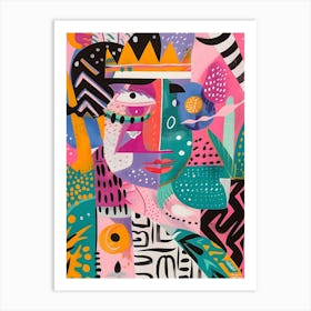 Matisse Inspired, Queen Of The Jungle, Fauvism Style Art Print