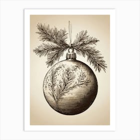 Christmas Ball Art Print