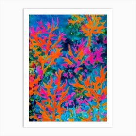 Acropora Valida 2 Vibrant Painting Art Print