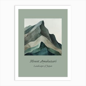 Landscapes Of Japan Mount Amakazari Art Print