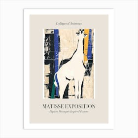 Giraffe 2 Matisse Inspired Exposition Animals Poster Art Print