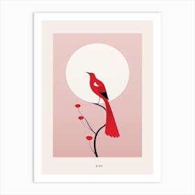 Minimalist Bird Bird Poster Art Print