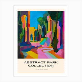 Abstract Park Collection Poster Al Azhar Park Cairo Egypt 1 Art Print
