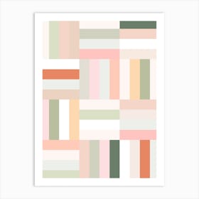 Pastel Stripes Art Print