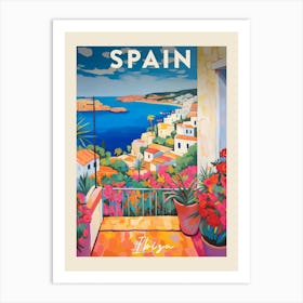 Ibiza Spain 2 Fauvist Painting  Travel Poster Art Print