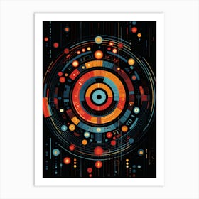 Abstract Circle 3 Art Print