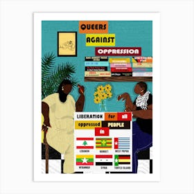 Queers Against Oppression (2) Art Print