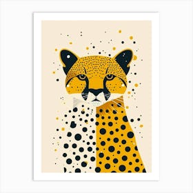 Yellow Cougar 1 Art Print