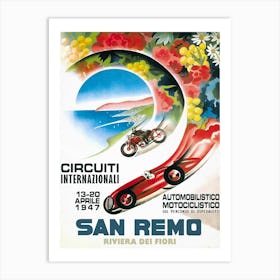 1947 Circuiti Internazionali San Remo Art Print