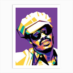 Stevie Wonder WPAP Art Print