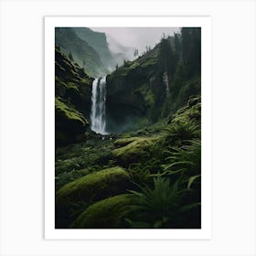 Waterfall In The Forest Art Print