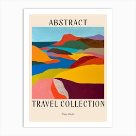 Abstract Travel Collection Poster Cape Verde 2 Art Print