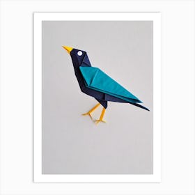 Finch 3 Origami Bird Art Print