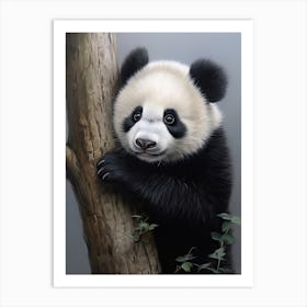 Panda Art In Realism Style 1 Art Print