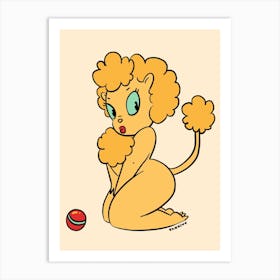 Golden Lioness Art Print