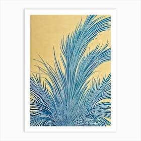 Glaucus Atlanticus (Blue Dragon) II Linocut Art Print