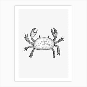 B&W Crab Art Print