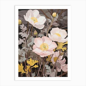 Buttercup 2 Flower Painting Art Print