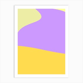 Soft Color Abstract Waves 2 Art Print
