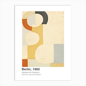 World Tour Exhibition, Abstract Art, Berlin, 1960 3 Art Print