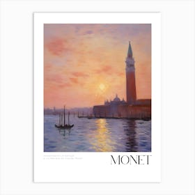 Monet At Sunset 1 Art Print