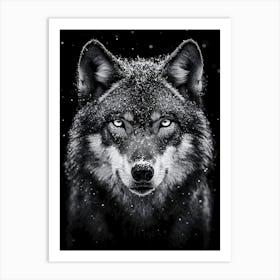 Wolf Portrait Art Print