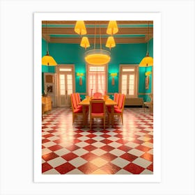 Barbie Retro Home Dining Room Kitsch 0 Art Print