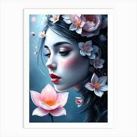 Lotus Flower Art Print