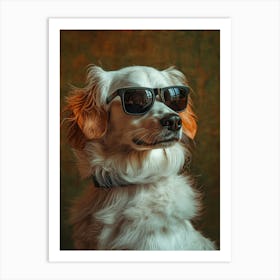 Dog In Sunglasses. Generated AI. Art Print 1 Art Print