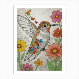 Hummingbird 45 Art Print