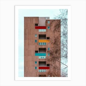 Primary Colors Building Art Print