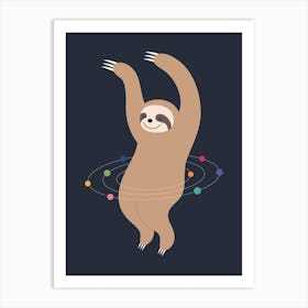 Sloth Galaxy Art Print
